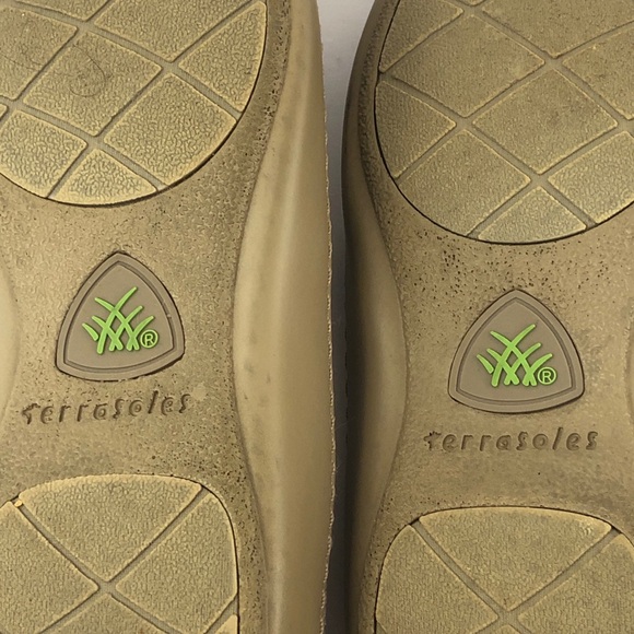 Terrasoles Shoes Womens 10/43 Echo Crossband Slip on Loafers Light Beige - Picture 12 of 12